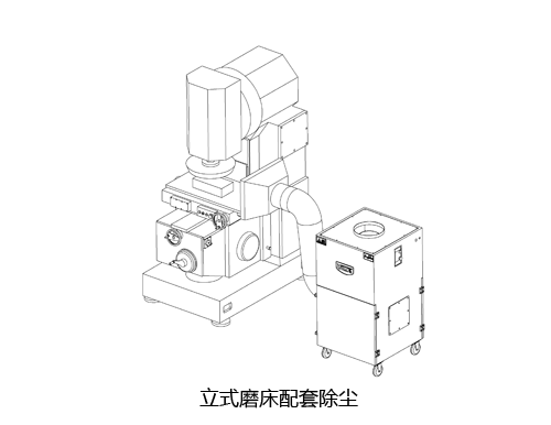 立式磨床配套除尘用于加工过程中产生的扬尘净化处理